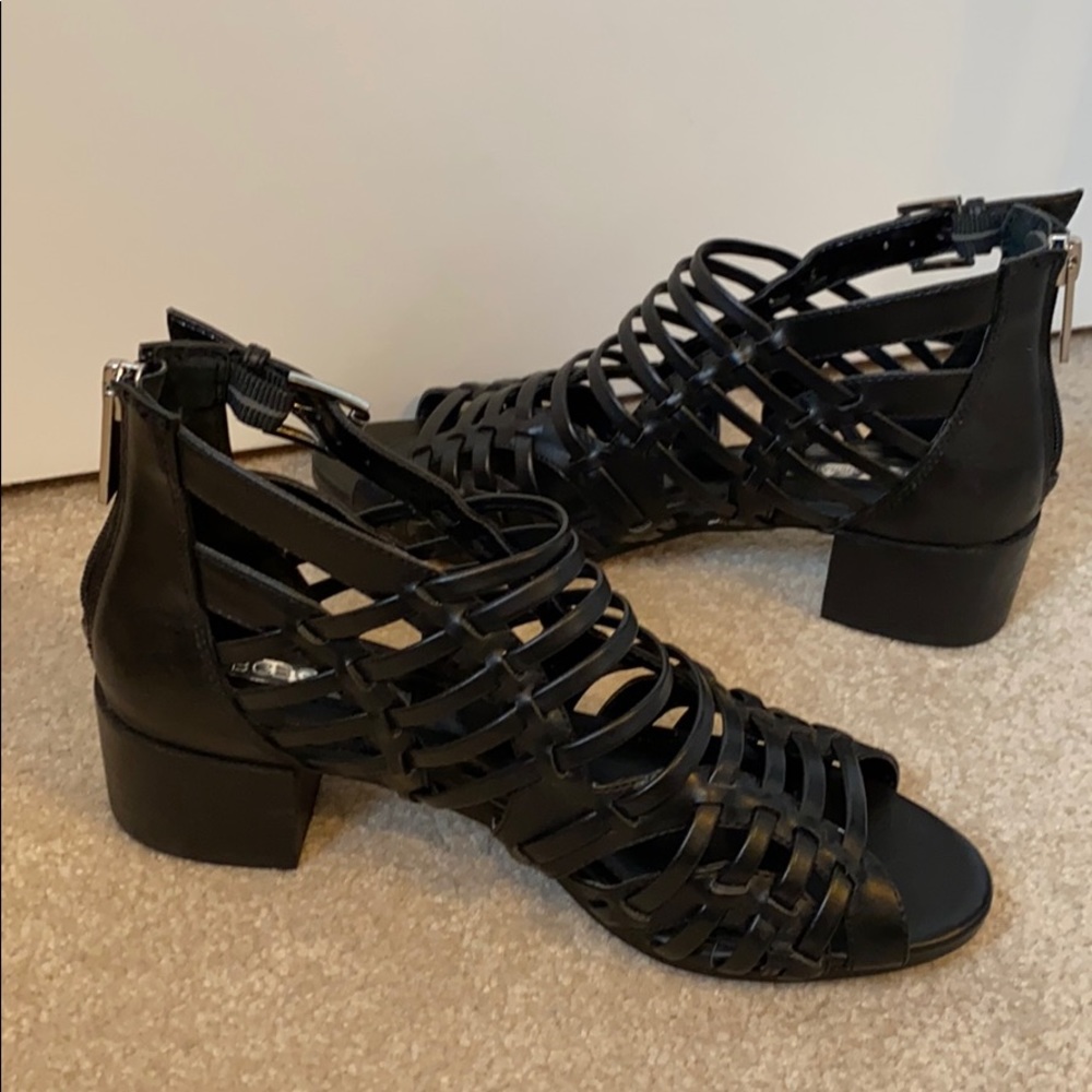 BCBG strappy sandals, trendy style!